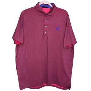 Greyson Men's Golf Polo Shirt Diamond Print Size‎ Large With Logo
